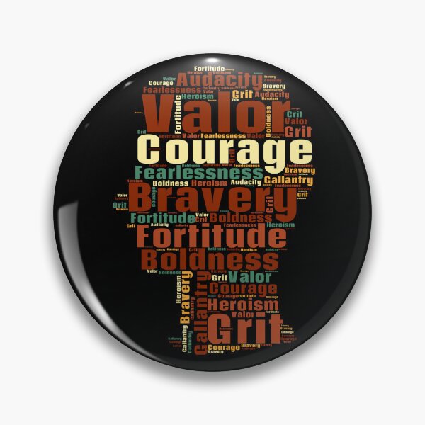 Item preview, A Colorful Word Cloud With The Descriptions of a Courage designed and sold by TymekStore.