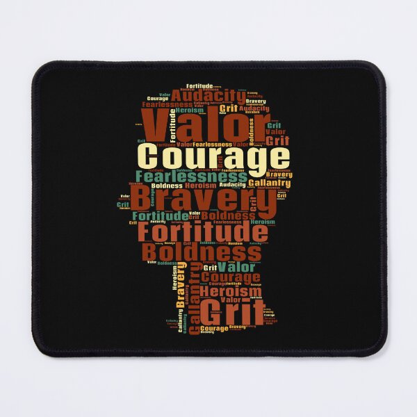 Item preview, A Colorful Word Cloud With The Descriptions of a Courage designed and sold by TymekStore.