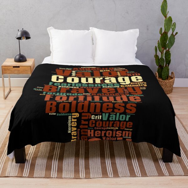 Item preview, A Colorful Word Cloud With The Descriptions of a Courage designed and sold by TymekStore.
