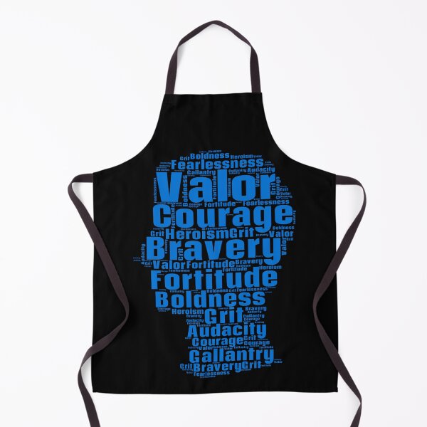 Item preview, A Blue Word Cloud With The Descriptions of a Courage designed and sold by TymekStore.
