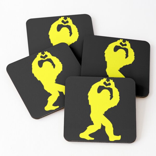 Item preview, Bigfoot Sasquatch Yellow Heart Hands  designed and sold by SteezeeStore.