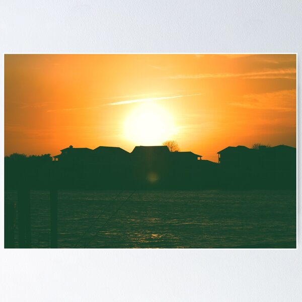 Artikel-Vorschau von Wrightsville Beach Sound bei Sonnenuntergang auf Film, designt und verkauft von Ostracaptures.