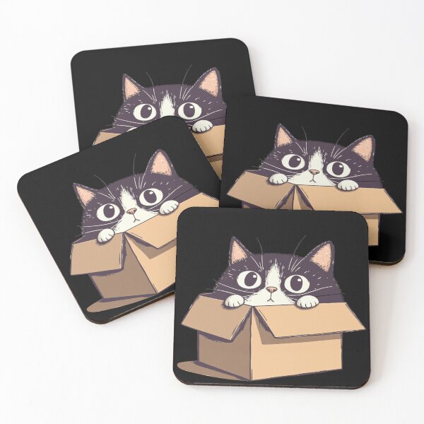 Item preview, a kitten sticking out of a box designed and sold by ascysko.