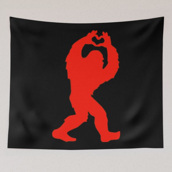 Item preview, Bigfoot Sasquatch Red Heart Hands  designed and sold by SteezeeStore.