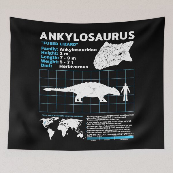 Item preview, Ankylosaurus Fact Sheet designed and sold by NicGrayGraphic.