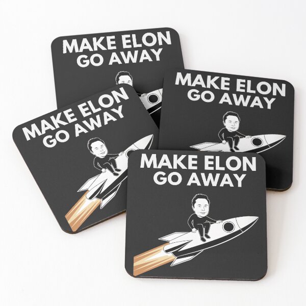 Item preview, Make Elon Go Away Space Rocket  Anti-Elon Anti-Elon Musk designed and sold by Anniko Art Studio.