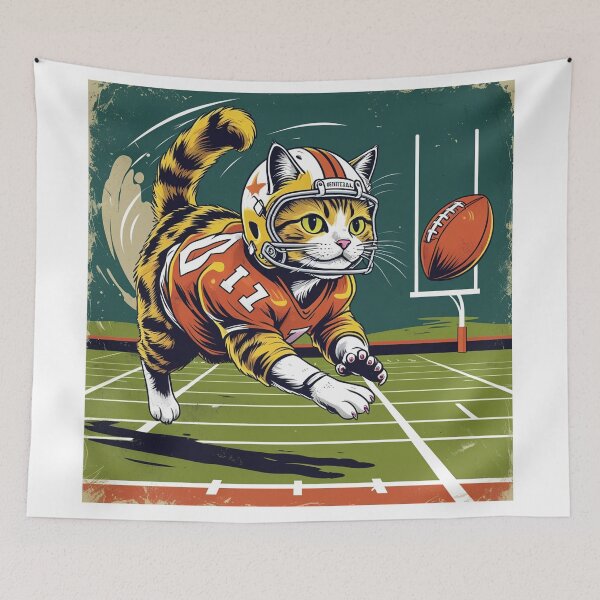 Item preview, Gridiron Cat: Feline Football Champion designed and sold by ColorVibre.