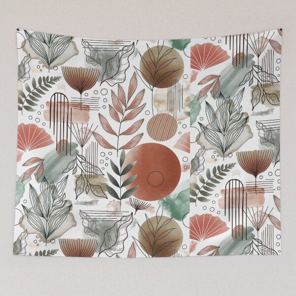 Item preview, plant pattern, pastel pattern, watercolor designed and sold by Tetiana Pohurska.