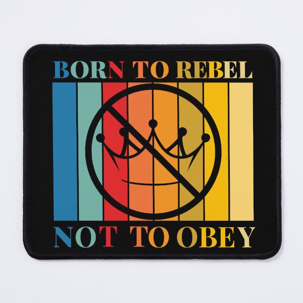 Item preview, No Kings - Born to Rebel, Not to Obey designed and sold by DARK_NOVA.