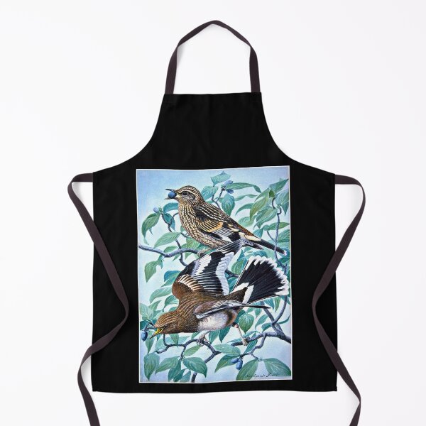 Item preview, Aztec Thrush Birds Golden Brown Early 20th Century designed and sold by RocketshipRetro.
