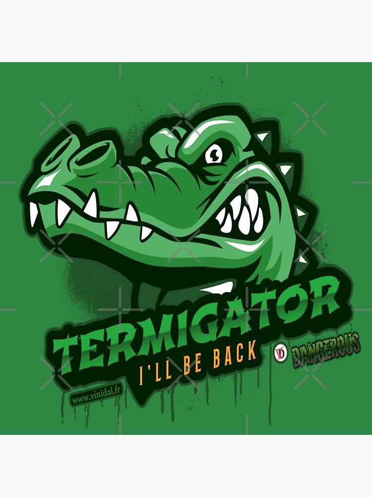 Aperçu 2 sur 2. Tote bag avec l'œuvre TERMIGATOR. créée et vendue par Vinidal.