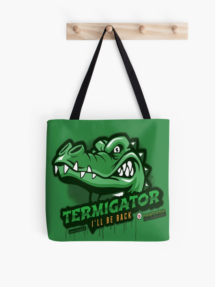 Aperçu 1 sur 2. Tote bag avec l'œuvre TERMIGATOR. créée et vendue par Vinidal.