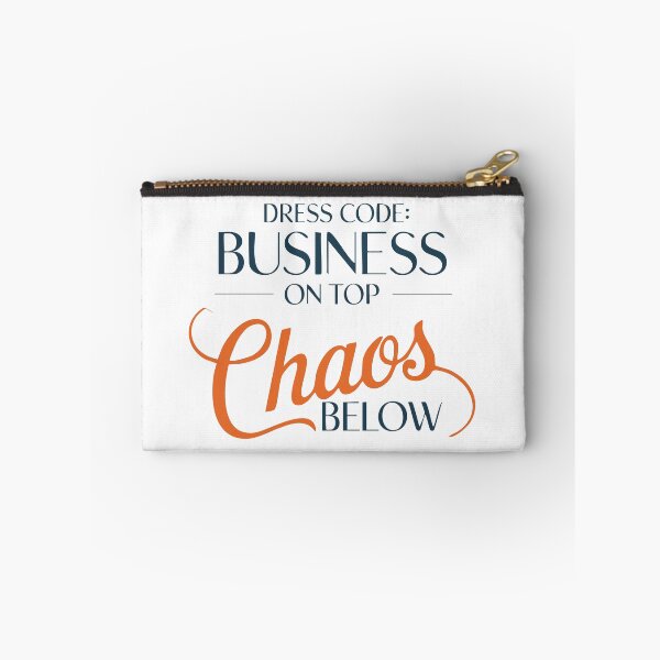 Item preview, Business on Top, Chaos Below – Funny Work From Home Design designed and sold by CrownedCanvas.