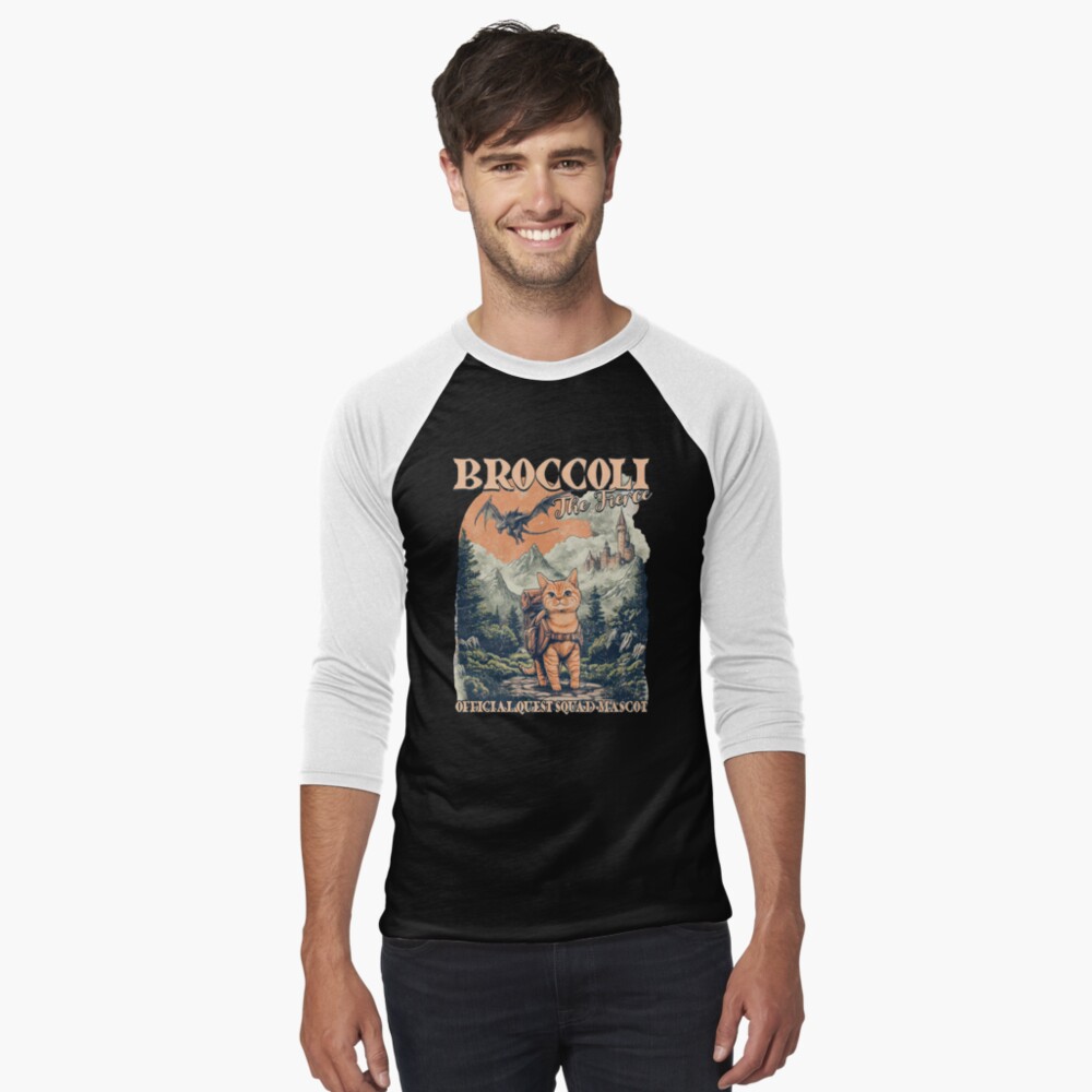 Item preview, Baseball ¾ Sleeve T-Shirt designed and sold by VirgilPeck.
