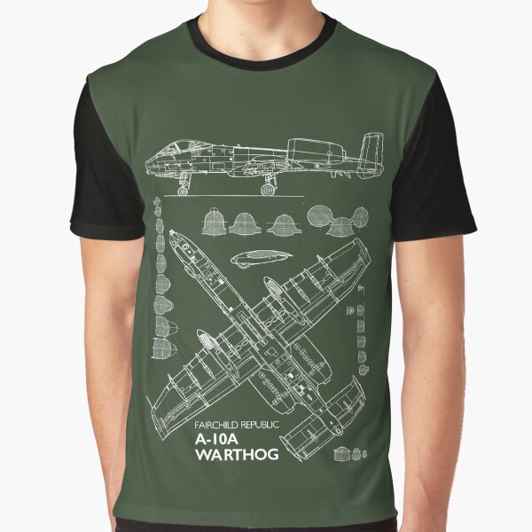 Vista previa del artículo con la obra «A-10 Warthog (para colores oscuros)», diseñado y vendido por Spyinthesky.