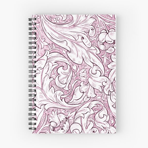 Item preview, Rose Pink Baroque Ornate Foliage  designed and sold by Pixelchicken.