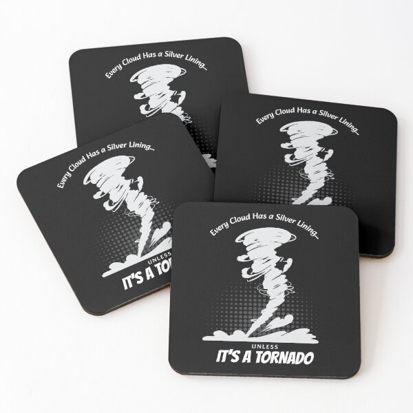 Item preview, Optimism Meets Reality – Tornado Silver Lining Humor  designed and sold by The Junto Shop.