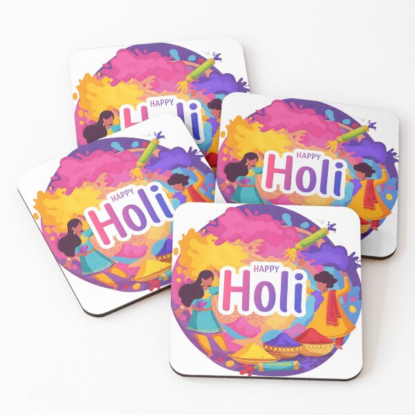 Item preview, Color Splash Holi Sticker – Vibrant & Playful Festival Design designed and sold by InevitableAum.