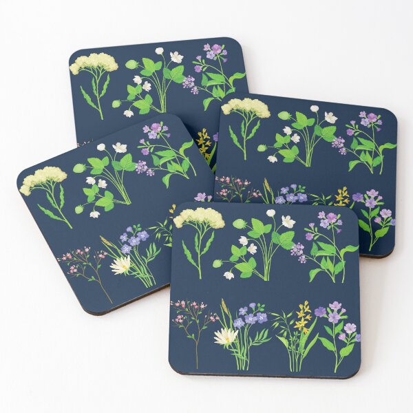 Item preview, Botanical Wildflower Meadow Blooms Pattern designed and sold by Zakrytos ★★★★★.