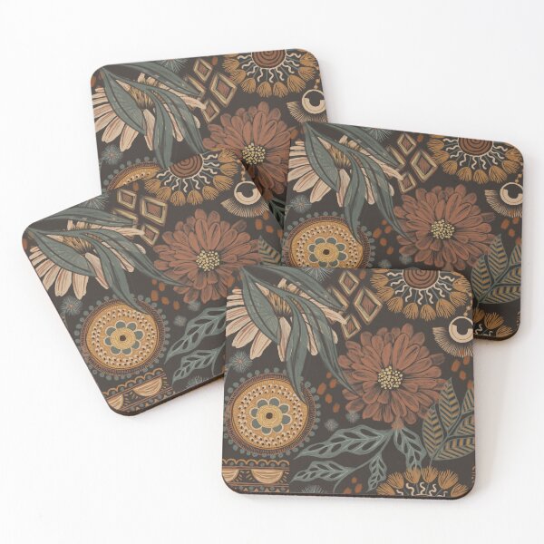 Item preview, Boho Bliss - Bohemian style floral print designed and sold by designsbyjenicagoertz.