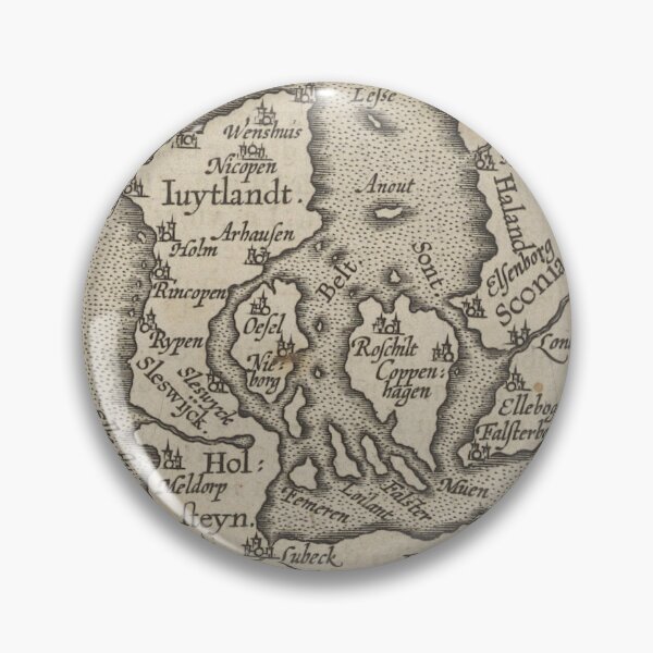 Item preview, Old map of Denmark designed and sold by AuroraSalmon.