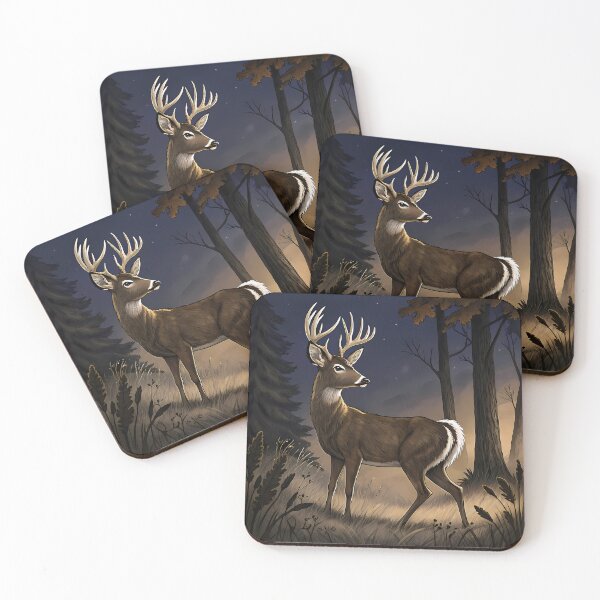 Item preview, Night Wildlife Illustrations Animal Art Nature Creature designed and sold by ART ATTACK ZONE.