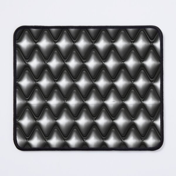 Item preview, Futuristic Metallic Diamond Pattern in Black and Silver designed and sold by InkInduldge.