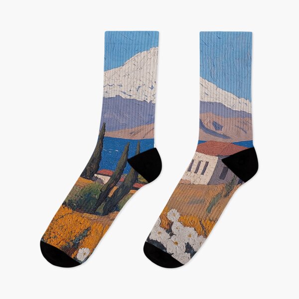 Item preview, Armenia landscape | Post-impressionist painting style designed and sold by ComicsFactory.