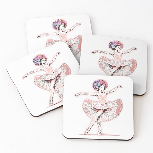 Item preview, psychedelic ballerina designed and sold by Hen-C-Art.