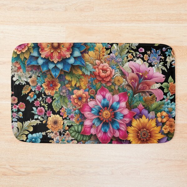 Item preview, Colorful Floral Art1 designed and sold by HappyHavenStu.
