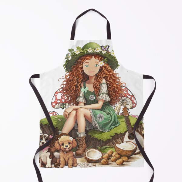 Item preview, coconut retro puppies fairy designed and sold by Hen-C-Art.