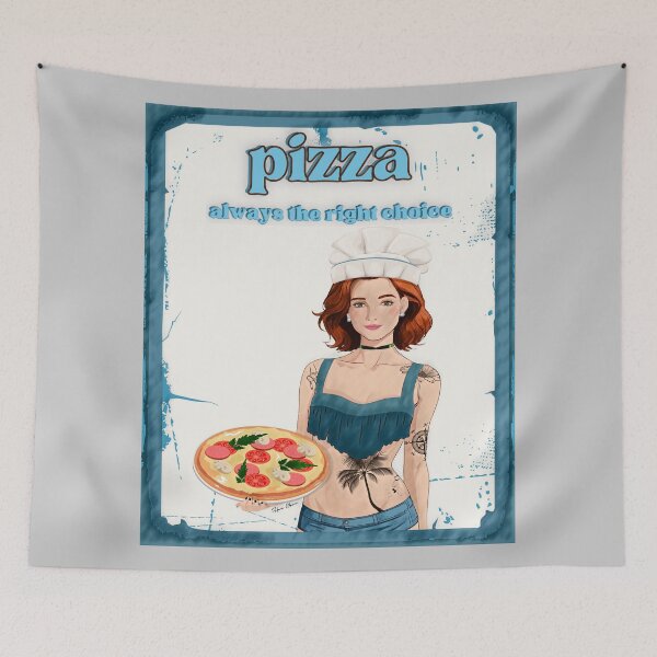 Item preview, pizza is always the right choice. #2 designed and sold by Hen-C-Art.