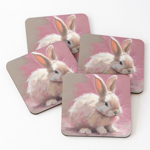 Item preview, Cute Bunny oil painting designed and sold by SophieClimaArt.