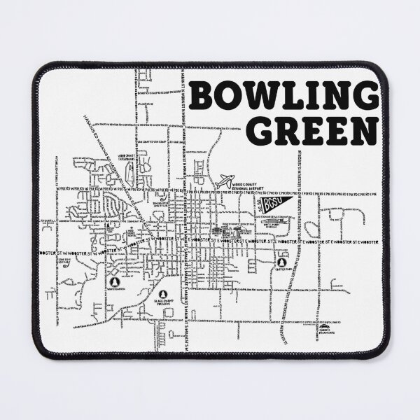 Item preview, Bowling Green Ohio Map Art designed and sold by fiberandgloss.
