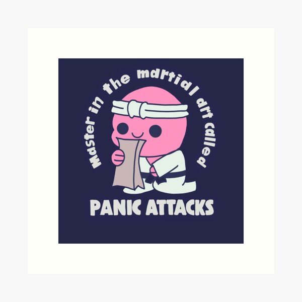 Artikel-Vorschau von Kampfkunst bei Panikattacken (dunkler Hintergrund), designt und verkauft von GloomGlitter.