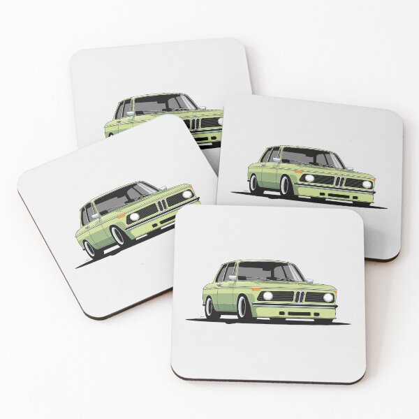 Item preview, 1968-1972 2002 Yellow Green tii classic racer designed and sold by blackdogshop.