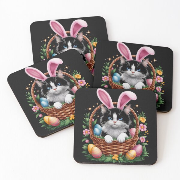 Item preview, Cat Bunny Eggs Funny Easter for Men Women Kids designed and sold by TalalosART.