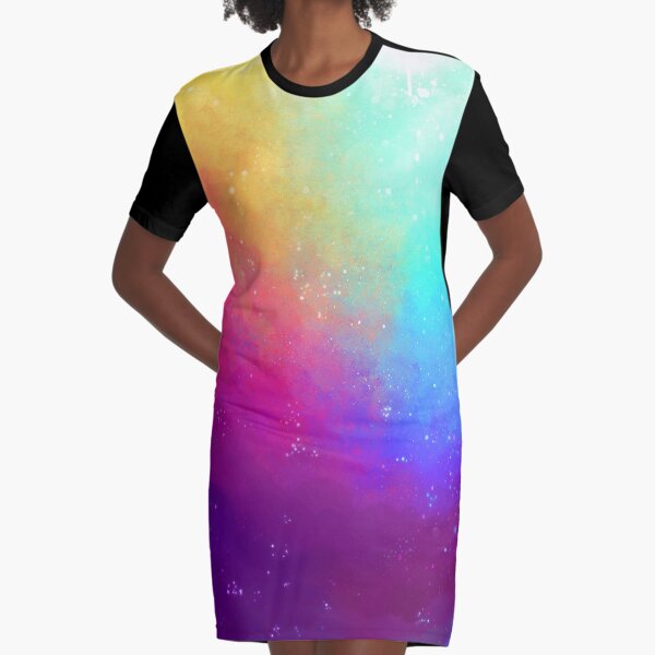 Galaxie Himmel T-Shirt Kleid