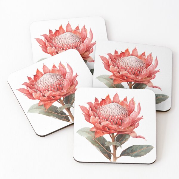 Item preview, Native Australian Flora, Flower, Waratah (Telopea speciosissima) designed and sold by PapuruDesigns.
