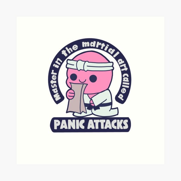 Artikel-Vorschau von Kampfkunst bei Panikattacken (heller Hintergrund), designt und verkauft von GloomGlitter.
