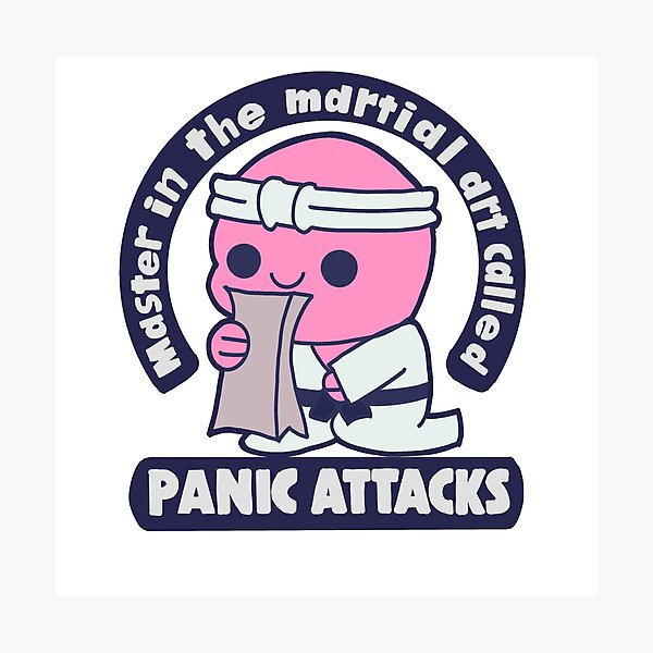 Artikel-Vorschau von Kampfkunst bei Panikattacken (heller Hintergrund), designt und verkauft von GloomGlitter.