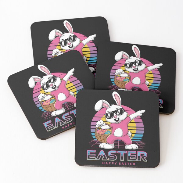Item preview, Happy Easter Bunny in Neon Colors 80s Retro Kids Toddler designed and sold by TalalosART.