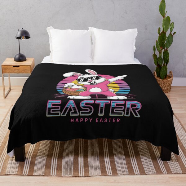 Item preview, Happy Easter Bunny in Neon Colors 80s Retro Kids Toddler designed and sold by TalalosART.