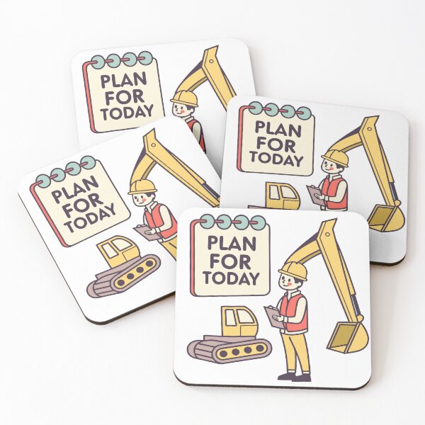 Item preview, Excavator Heavy Equipment Operator  Plan For Today designed and sold by artcultreone.