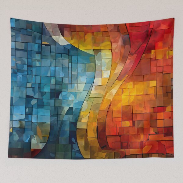 Item preview, Colorful Abstract Mosaic designed and sold by Made-by-Gus.