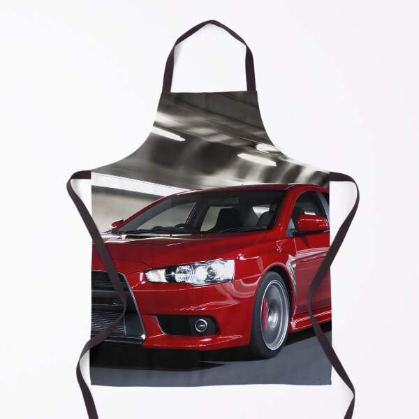 Item preview, Red Mitsubishi Lancer Evo X Poster – High-Quality Print for JDM Enthusiasts II designed and sold by AutoPopStudio.