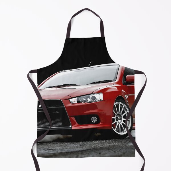 Item preview, Red Mitsubishi Lancer Evo X Poster – High-Quality Print for JDM Enthusiasts IV designed and sold by AutoPopStudio.