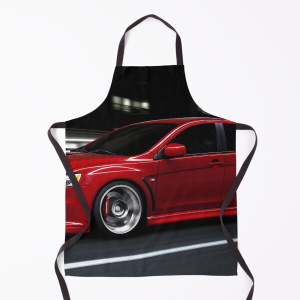 Item preview, Red Mitsubishi Lancer Evo X Poster – High-Quality Print for JDM Enthusiasts V designed and sold by AutoPopStudio.
