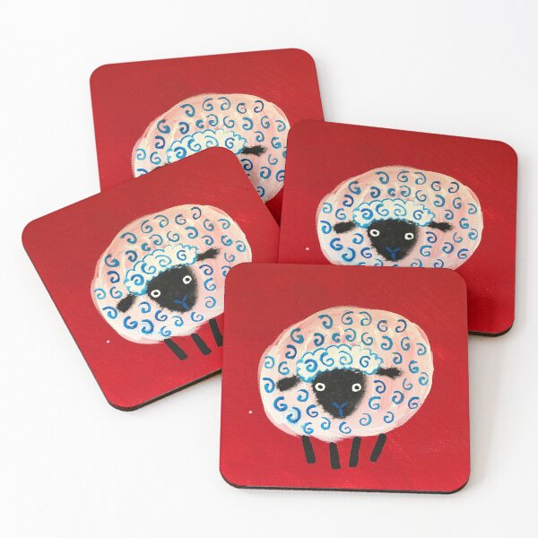 Item preview, Red Eye Contact Sheep designed and sold by Milk on Cake.