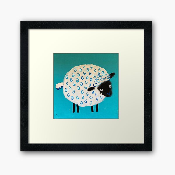 Item preview, Teal Goofy Sheep designed and sold by TheWitchPaint.